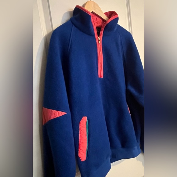 Eddie Bauer Vintage Blue Pullover Fleece Men’s Size Medium - Picture 2 of 10